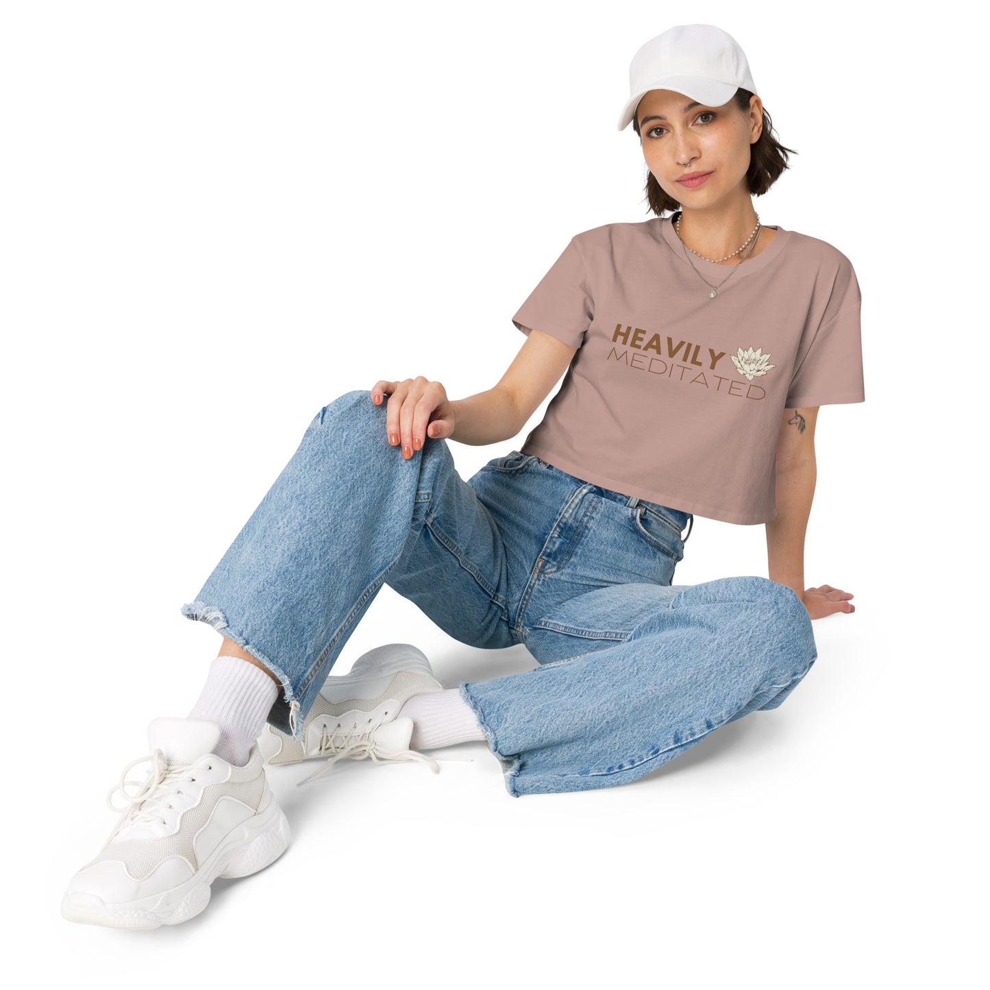 Women’s crop top - Heavily Meditated