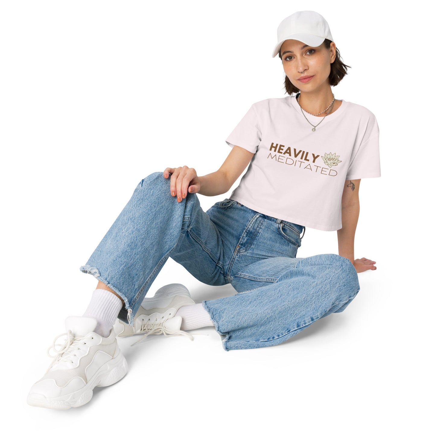 Women’s crop top - Heavily Meditated