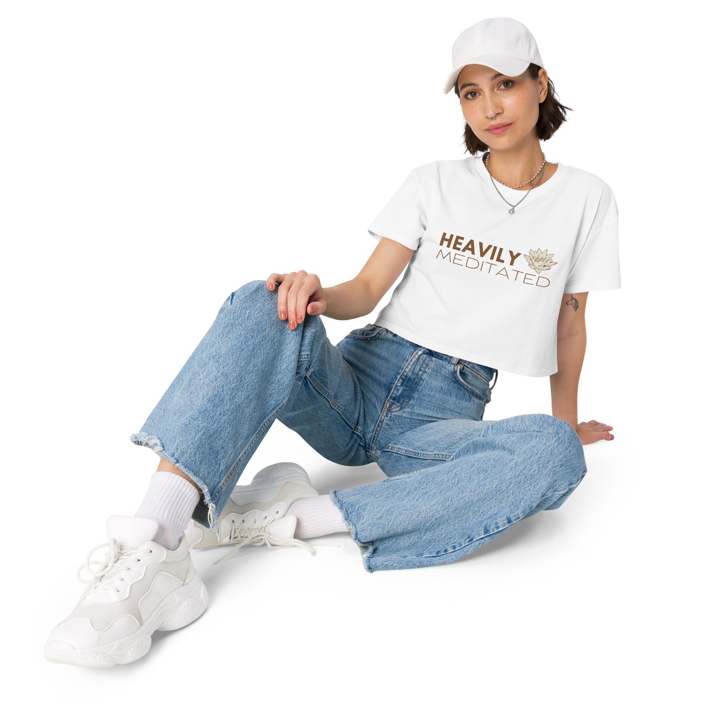 Women’s crop top - Heavily Meditated