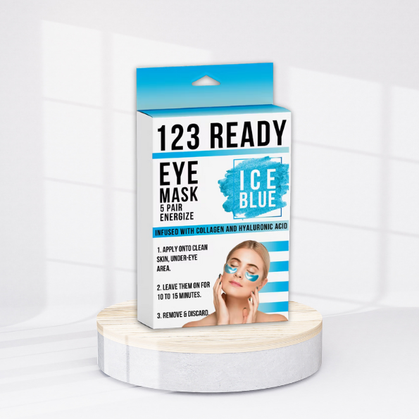 123 Ready Ice Blue Energize Gel Eye Patches