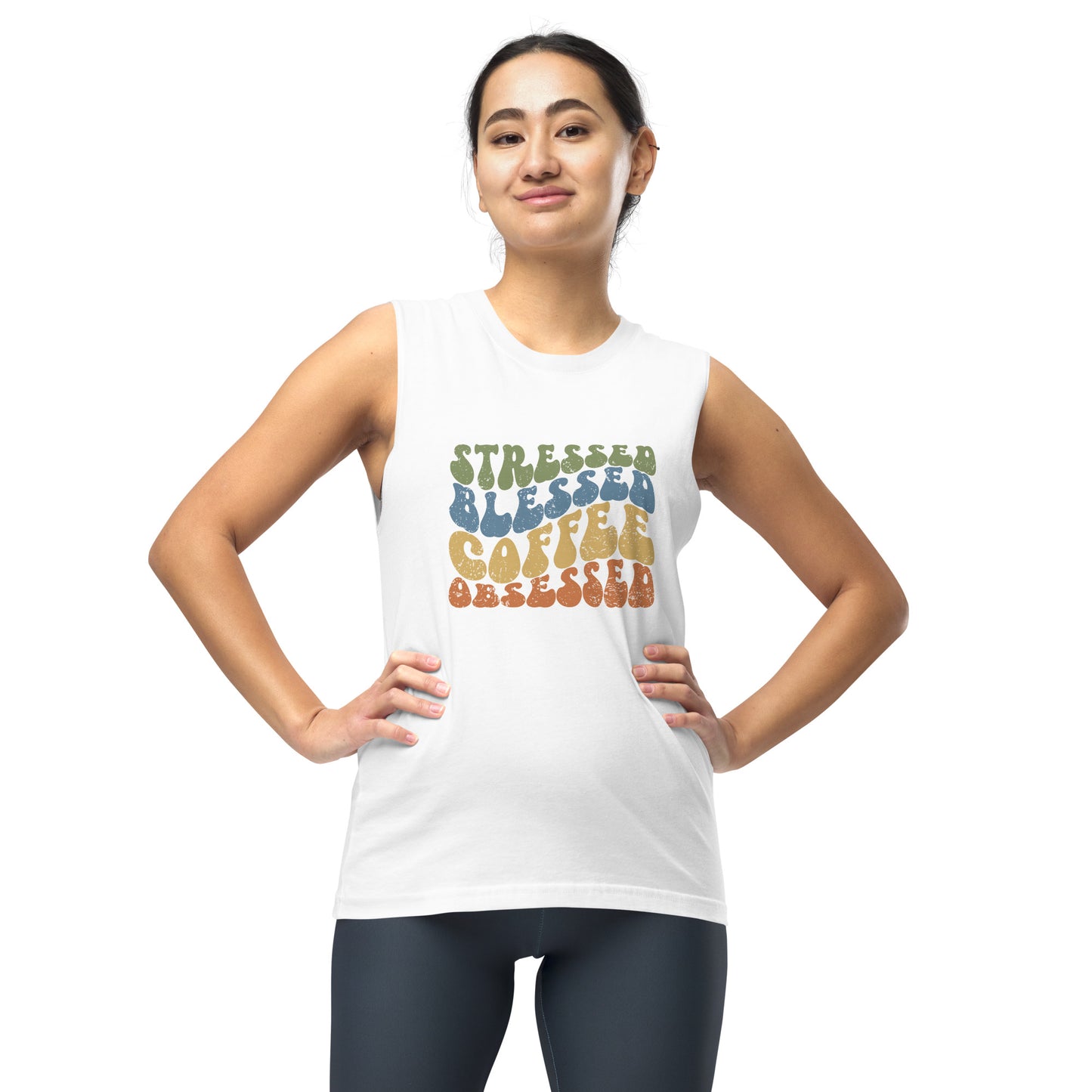 Women's Muscle Shirt - Coffee Obsessed